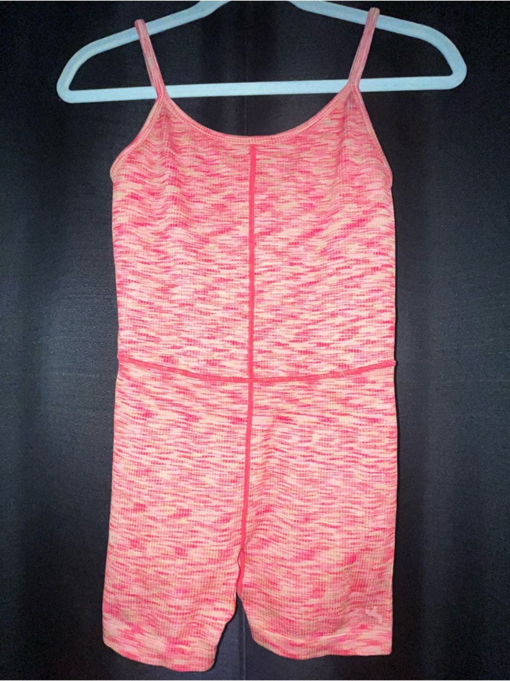 JoyLab Pink and Cream Space-Dye Romper